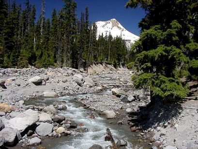Mt. Hood as seen from the Newton Creek crossing